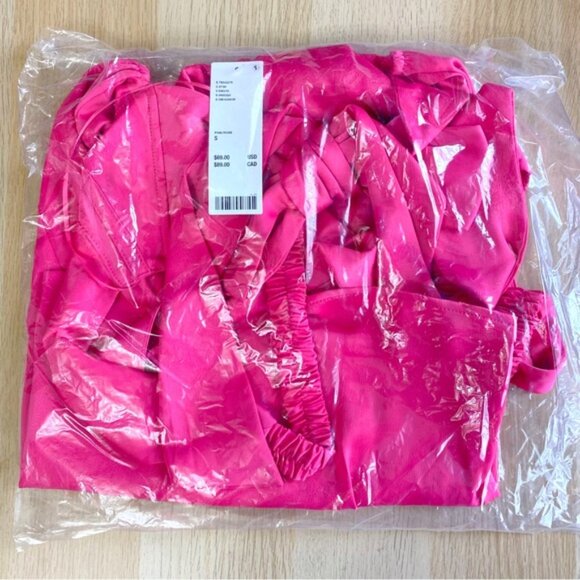 Urban Outfitters | Helena Corset Mini Dress Hot Pink Rose New Small Party Bow - Picture 5 of 7